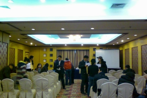 新人见面会会场