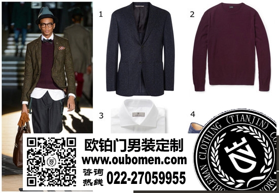休闲范儿——休闲款西装+白衬衣+套头衬衫