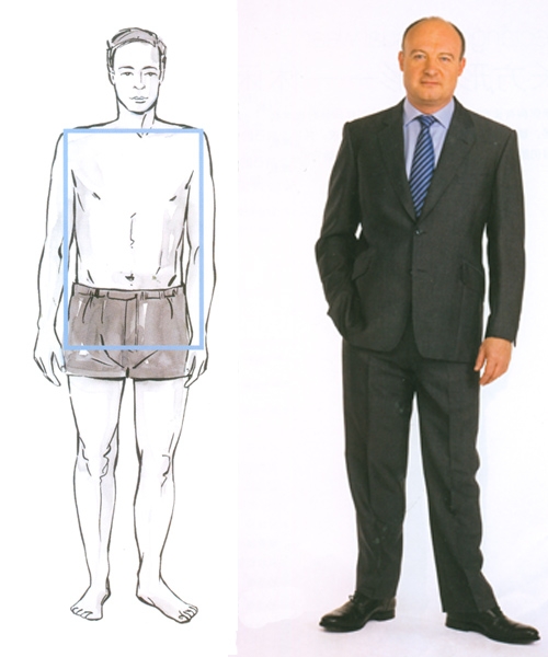 倒三角体型